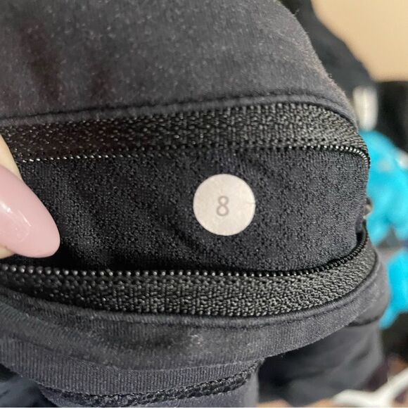 Lululemon Mid Rise Black Activewear Capris - Picture 4 of 4